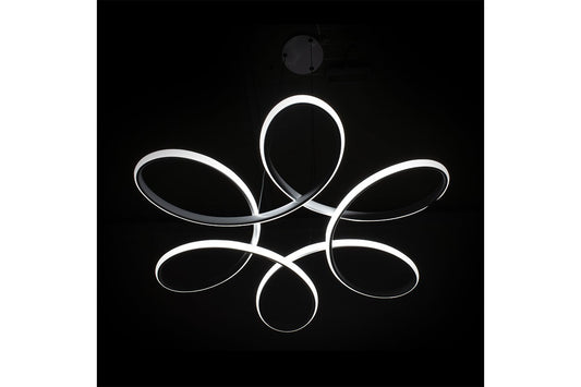 Lustră PWL-1041 Pakoworld LED, alb, D55x60 cm