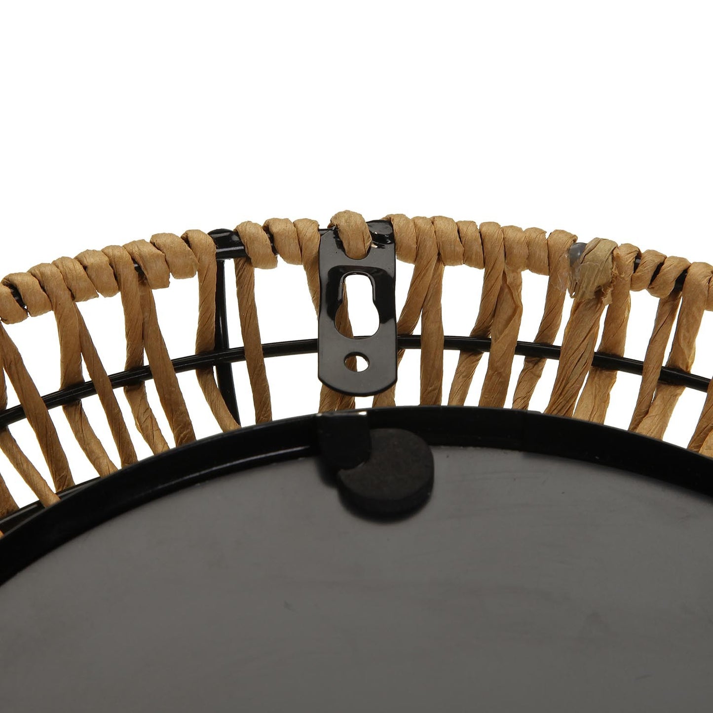 Oglindă decorativă pentru perete 30cm din bambus și ratan Versa