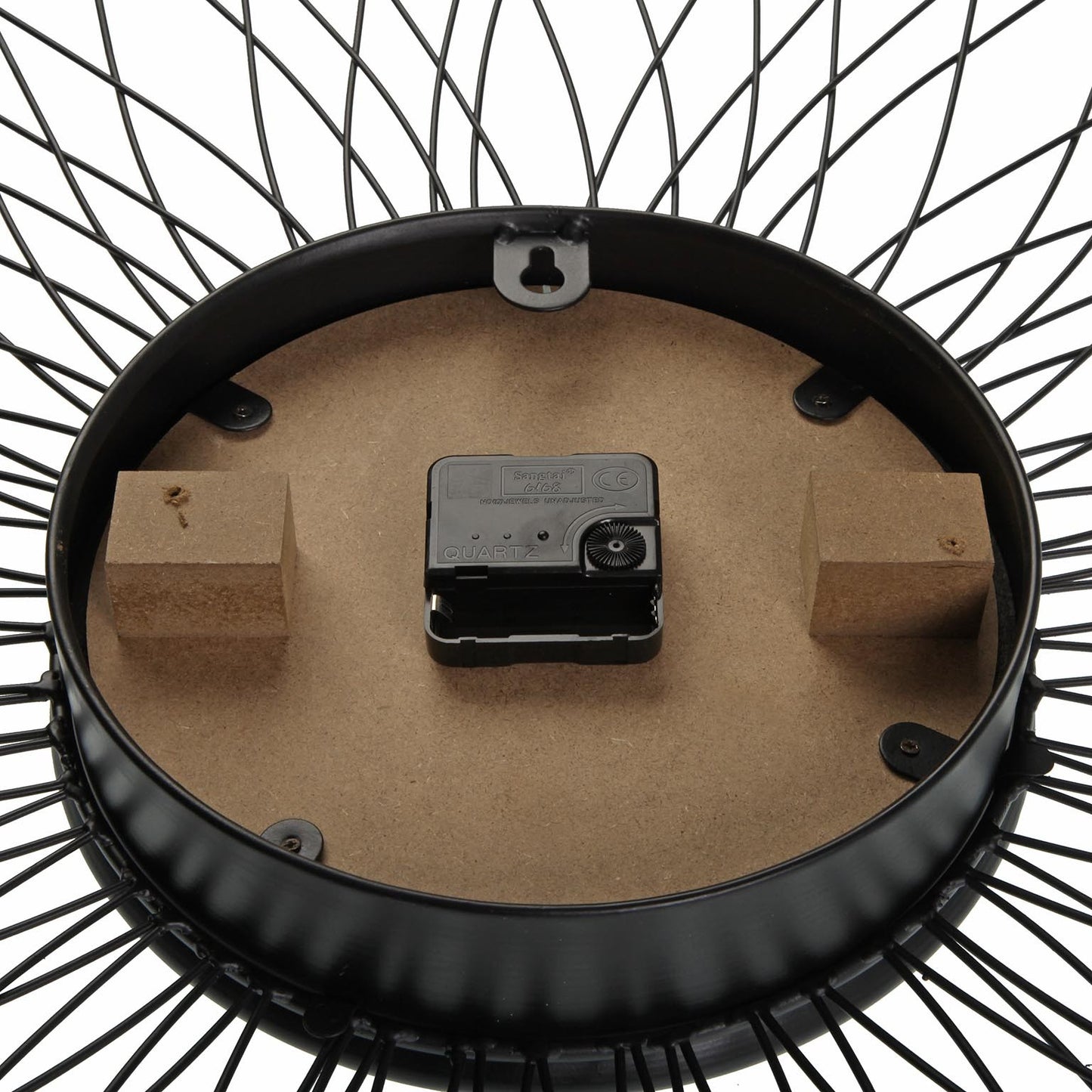 Ceas de perete metalic negru 68 cm Versa